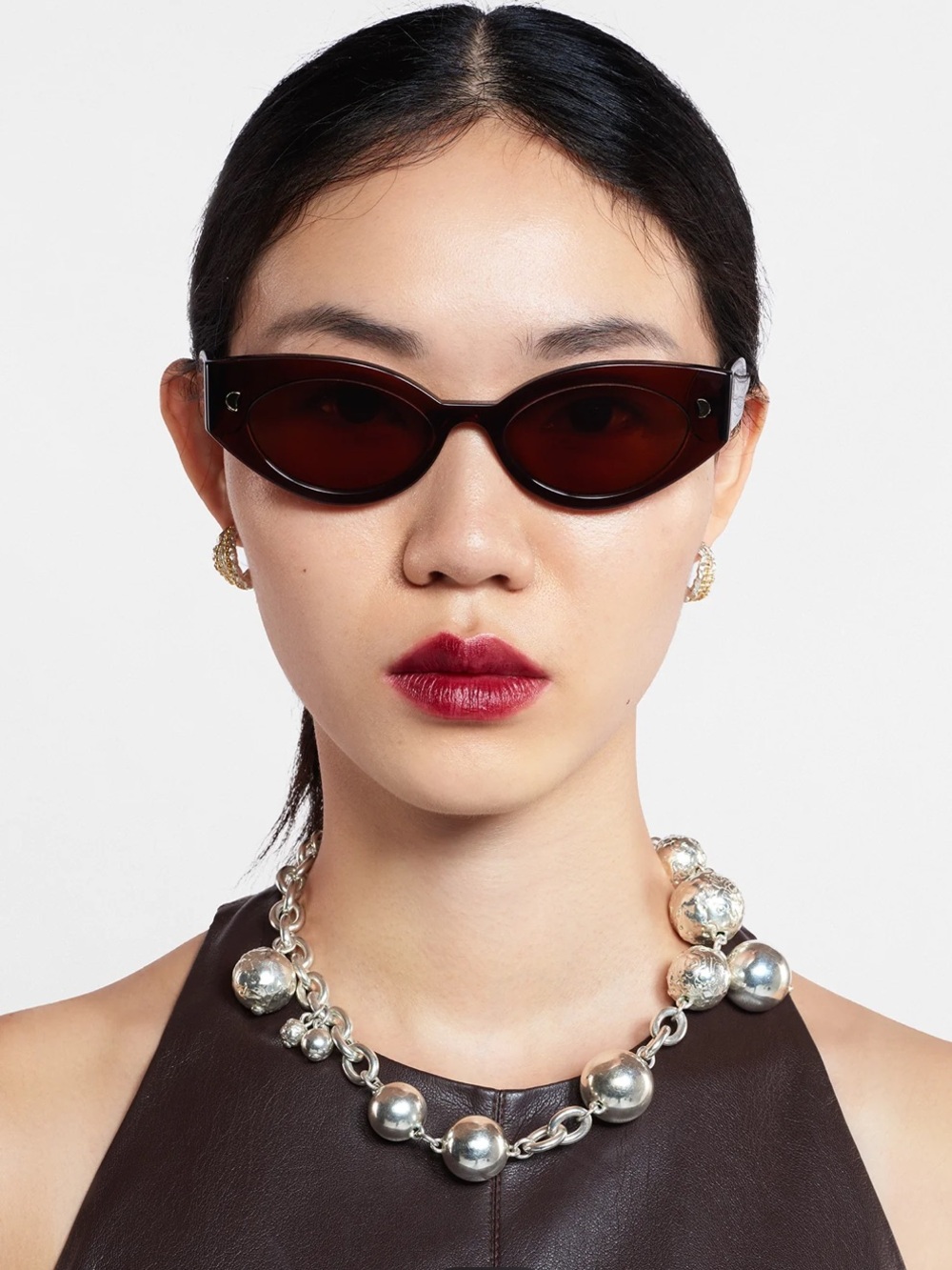 NANUSHKA Dark Brown Cat-Eye Sunglasses - Women Accessories